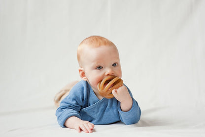 Calmies: 100% Natural Rubber Baby Teether, Plant-Based, BPA-Free & PVC-Free, Supports Sensory Development - The Tribalist