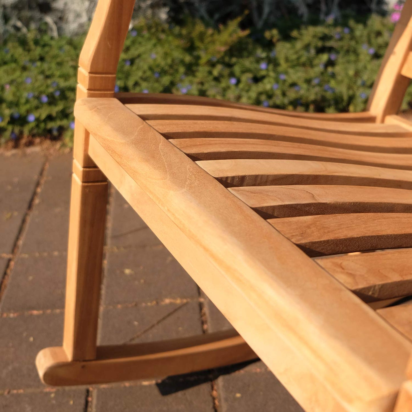 Cambridge Casual: Arie Teak Rocking Chair – Natural Finish, Weather - Resistant, Perfect for Patio & Porch - The Tribalist