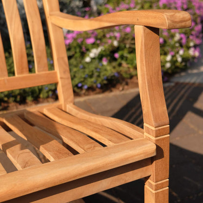 Cambridge Casual: Arie Teak Rocking Chair – Natural Finish, Weather - Resistant, Perfect for Patio & Porch - The Tribalist