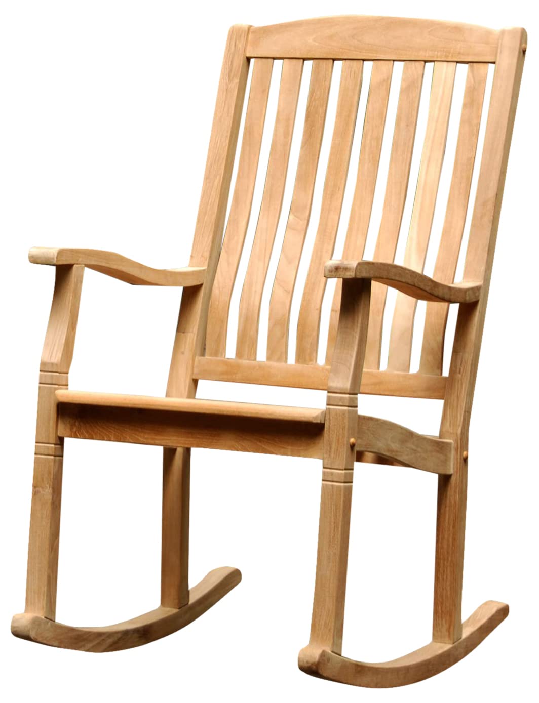 Cambridge Casual: Arie Teak Rocking Chair – Natural Finish, Weather - Resistant, Perfect for Patio & Porch - The Tribalist