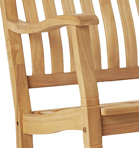 Cambridge Casual: Arie Teak Rocking Chair – Natural Finish, Weather - Resistant, Perfect for Patio & Porch - The Tribalist