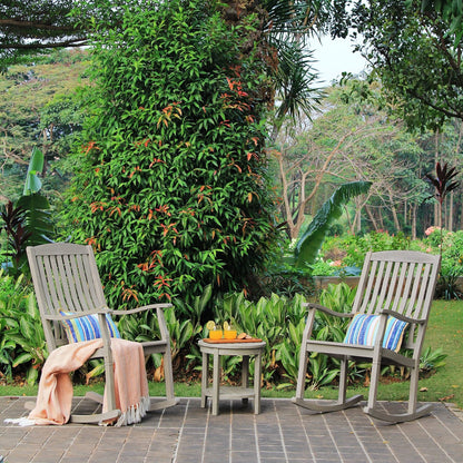 Cambridge Casual: Arie Teak Rocking Chair – Natural Finish, Weather - Resistant, Perfect for Patio & Porch - The Tribalist