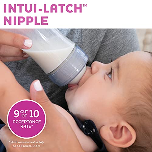 Chicco: Duo Baby Bottle with Invinci-Glass Inside - Plastic Outside and Intui-Latch Nipple - The Tribalist