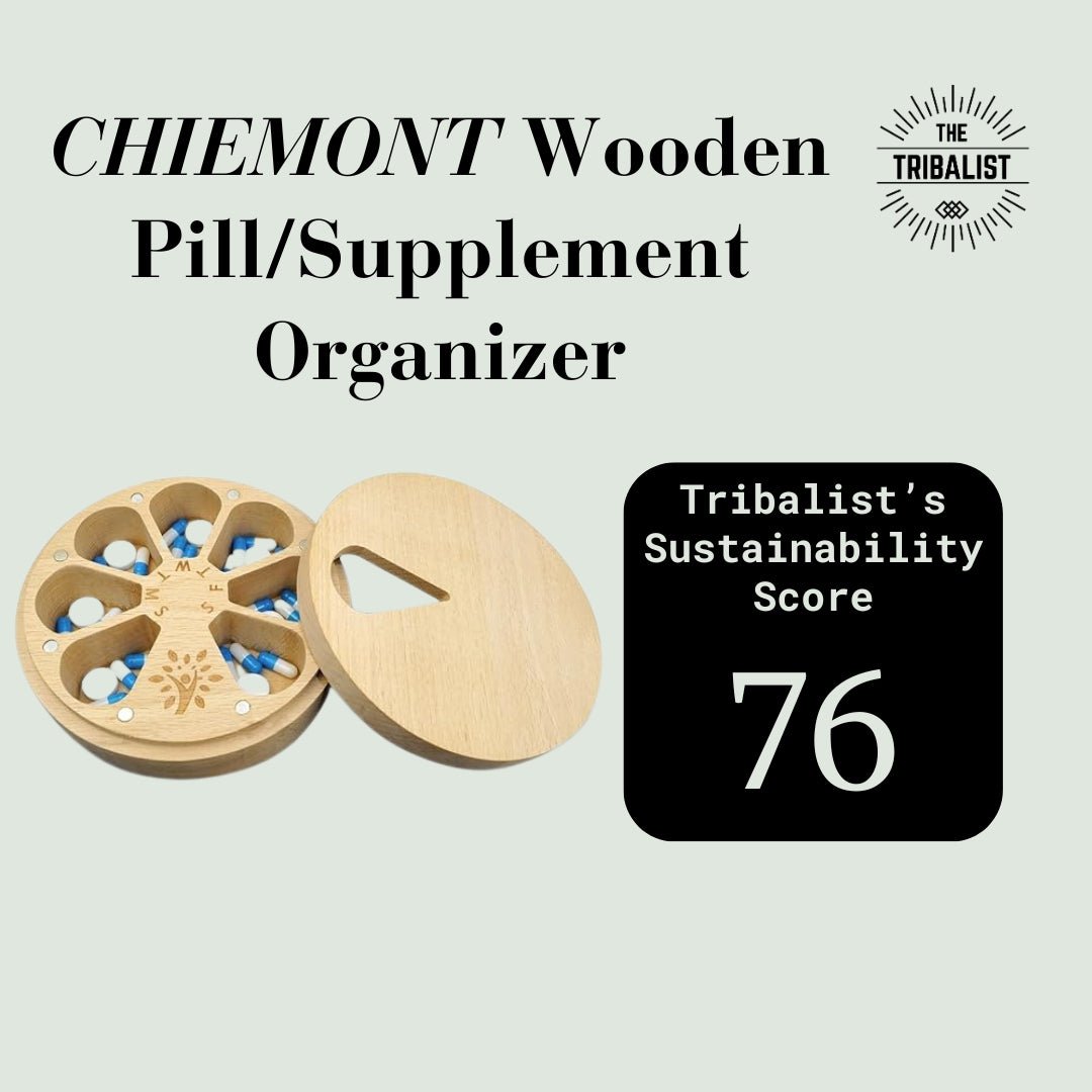 CHIEMONT: Wooden Portable Travel Pill Case with Velvet Bag - The Tribalist