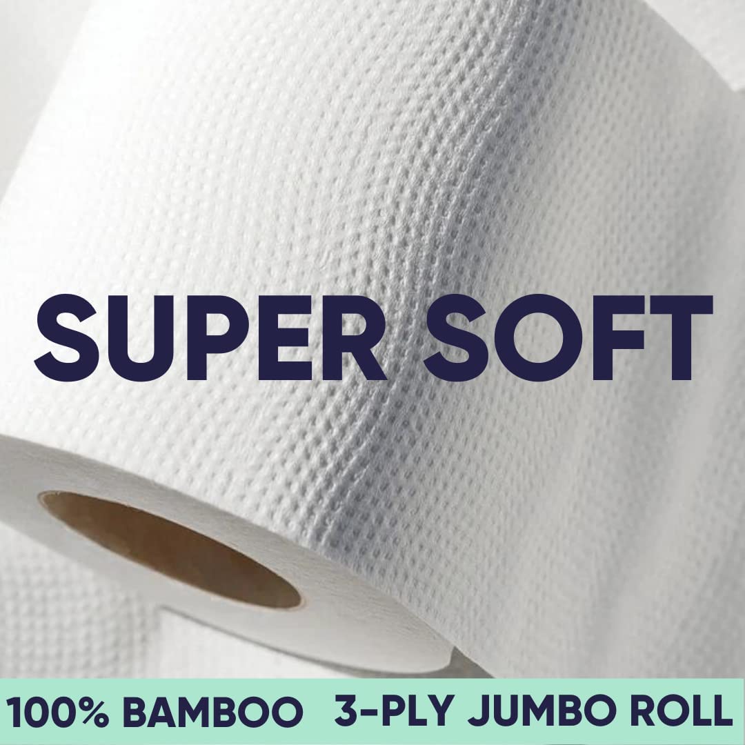 The Tribalist - Cloud Paper Store Bamboo Toilet Paper - 12 Rolls of Eco Friendly Toilet Paper