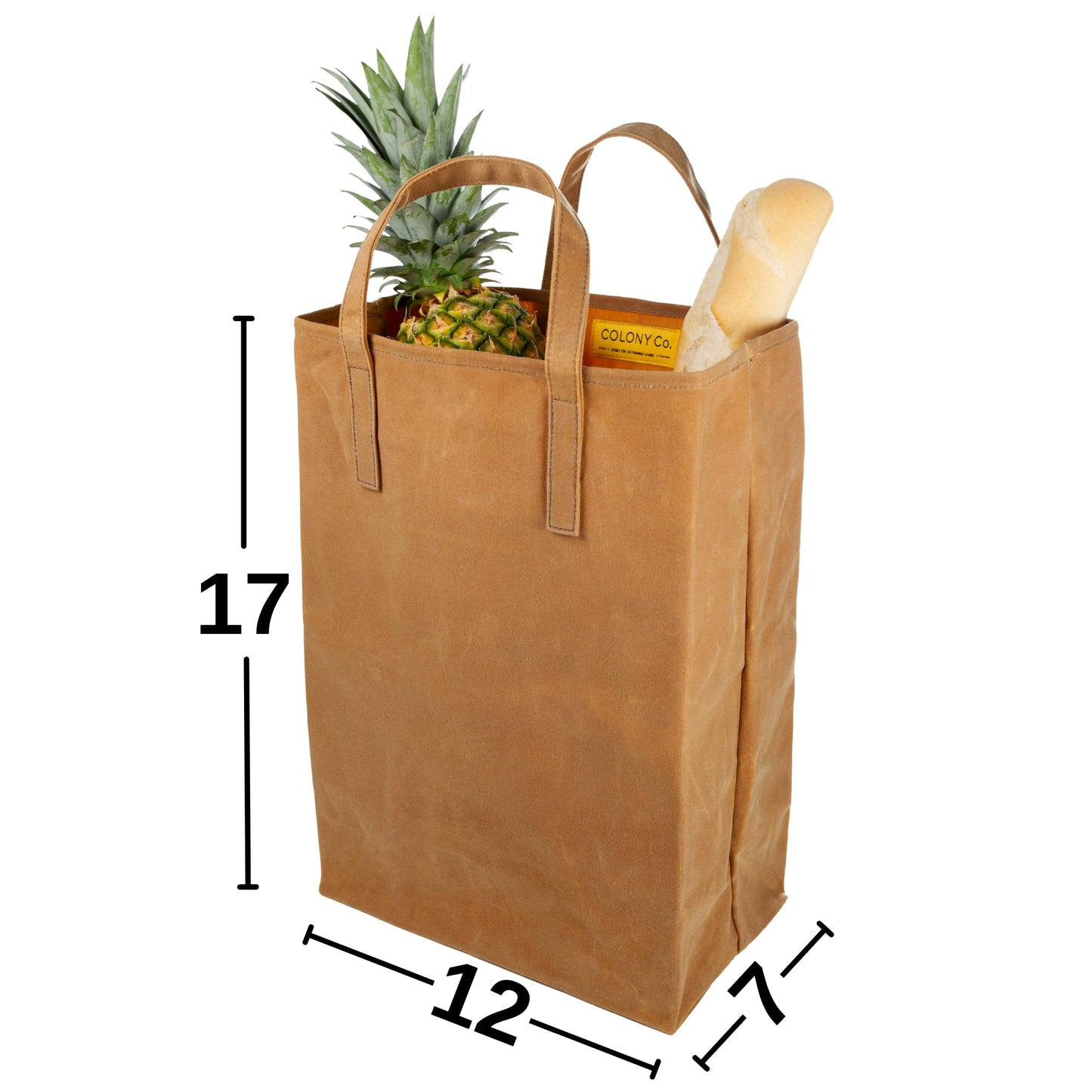 COLONY CO: World's Strongest Handmade Grocery Bag - Certified Organic Cotton and Hand Waxed Beeswax - The Tribalist