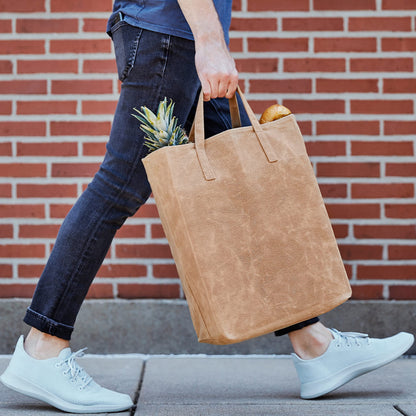 COLONY CO: World's Strongest Handmade Grocery Bag - Certified Organic Cotton and Hand Waxed Beeswax - The Tribalist