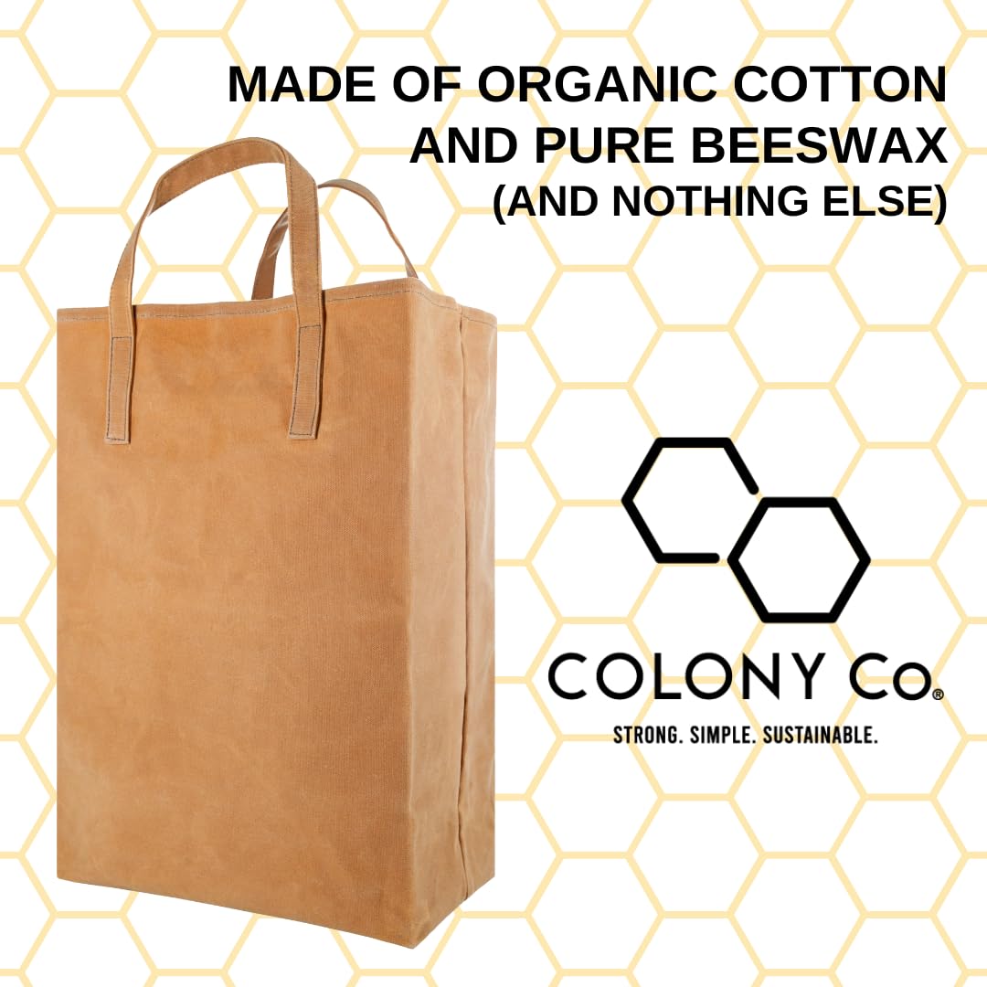 COLONY CO: World's Strongest Handmade Grocery Bag - Certified Organic Cotton and Hand Waxed Beeswax - The Tribalist