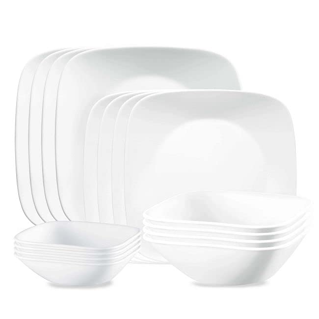 Corelle: Vivid White Dinnerware Set (16 pieces) - The Tribalist