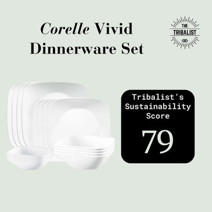 Corelle: Vivid White Dinnerware Set (16 pieces) - The Tribalist