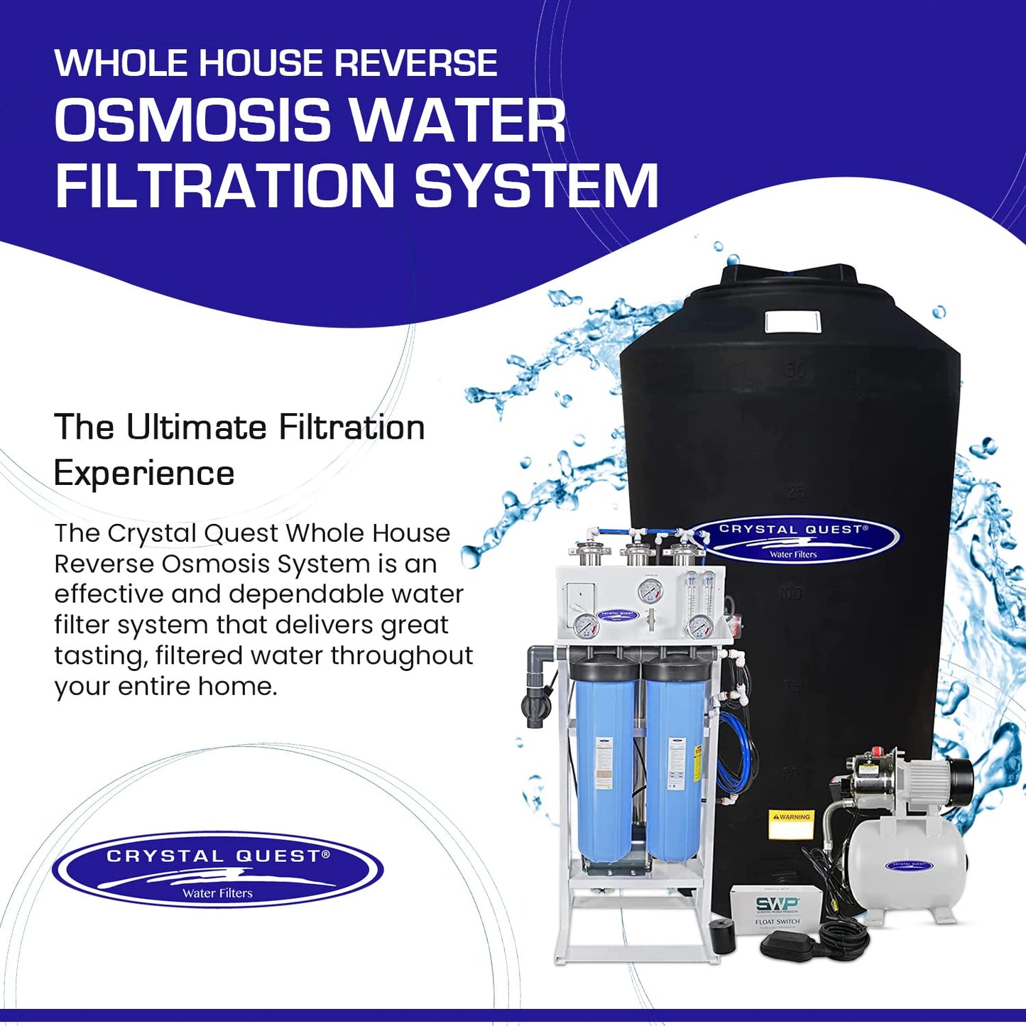 Crystal Quest: Whole House Reverse Osmosis Water Filtration System - The Tribalist