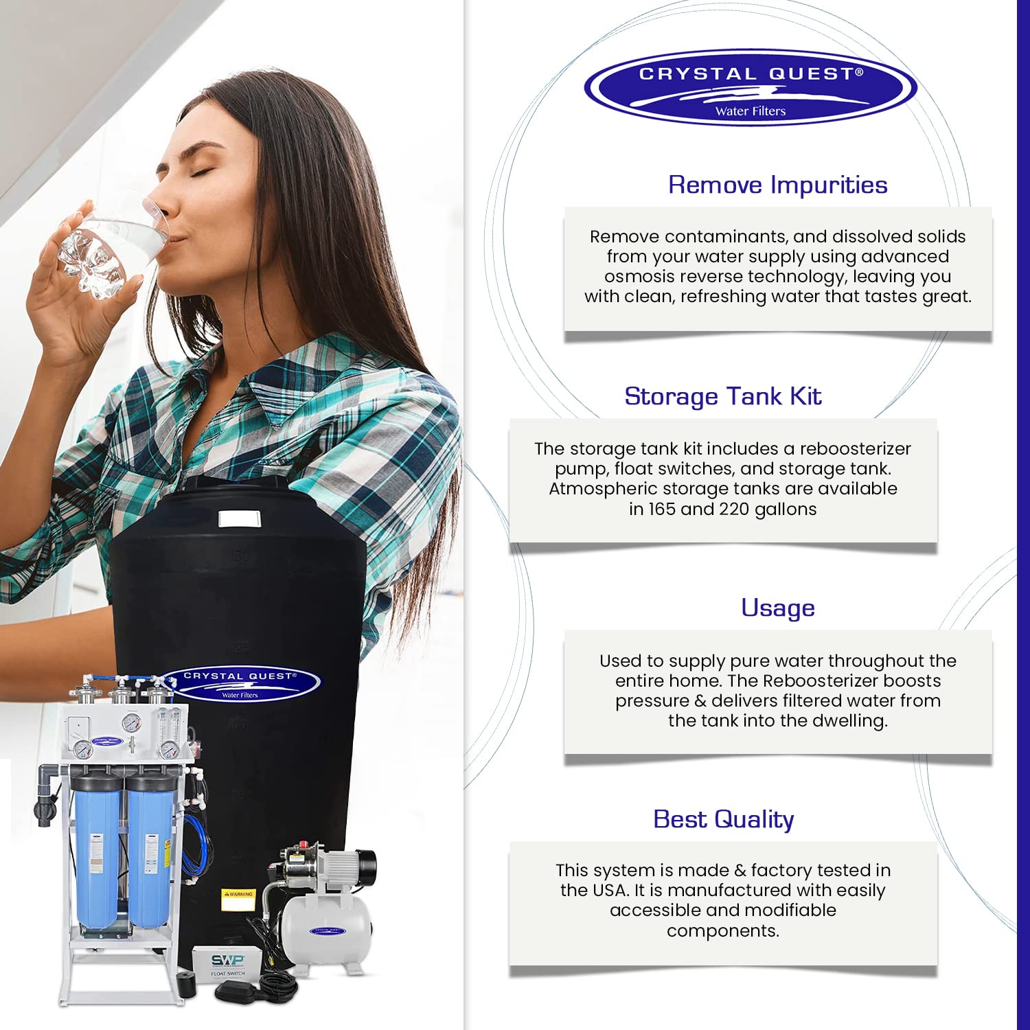 Crystal Quest: Whole House Reverse Osmosis Water Filtration System - The Tribalist