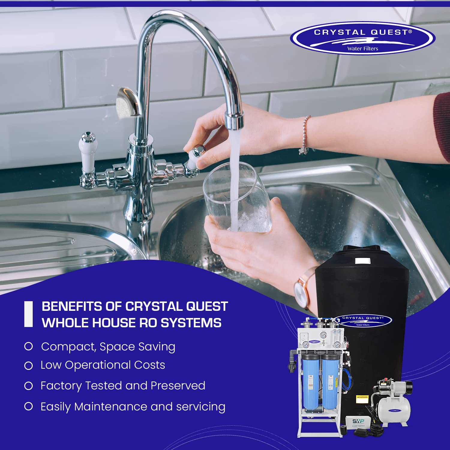 Crystal Quest: Whole House Reverse Osmosis Water Filtration System - The Tribalist