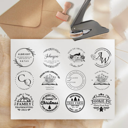 CUSMIZ: Personalized Custom Round Embosser Stamp - The Tribalist