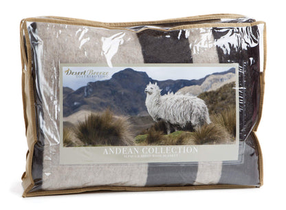 Desert Breeze: 100% Natural Premium Alpaca and Merino Wool Blanket - The Tribalist