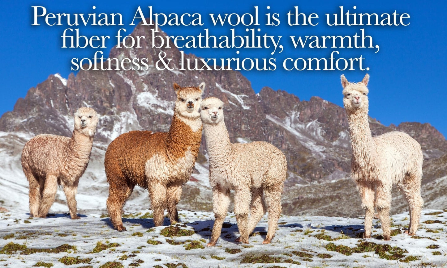 Desert Breeze: 100% Natural Premium Alpaca and Merino Wool Blanket - The Tribalist