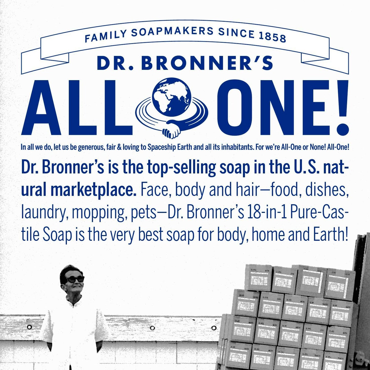 Dr. Bronner’s: Baby Pure - Castile Liquid Soap & Refill Carton – 32 oz, Made with Regenerative Organic Oils - The Tribalist