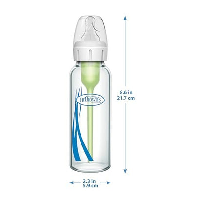 Dr. Brown's: Natural Flow Anti-Colic Options+ Narrow Glass Baby Bottle (0m+) - The Tribalist