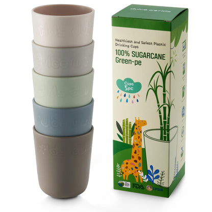 The Tribalist - Dulce Worlds Dulce Worlds: SUGARCANE Green-Pe Kids Cup 10oz