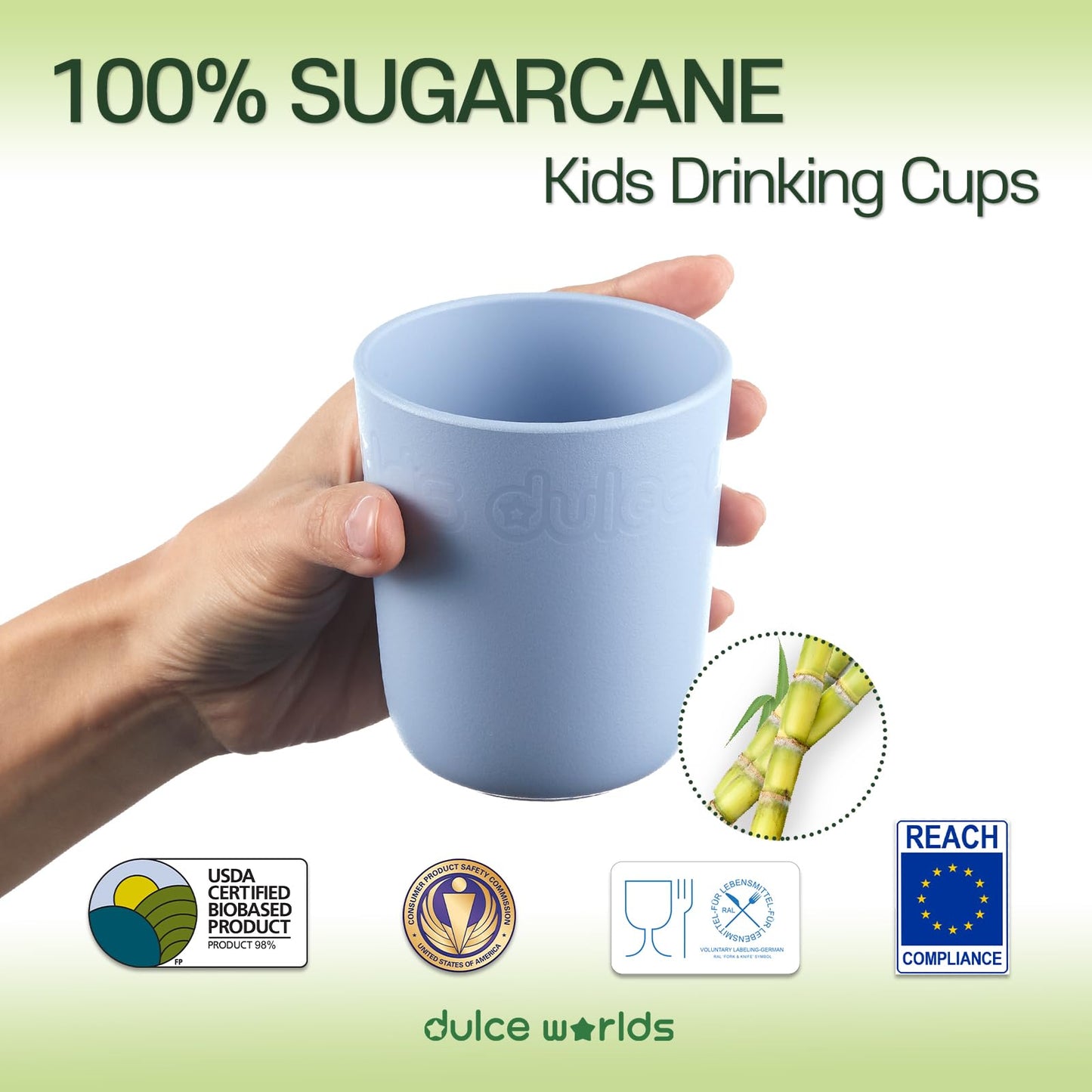 The Tribalist - Dulce Worlds Dulce Worlds: SUGARCANE Green-Pe Kids Cup 10oz