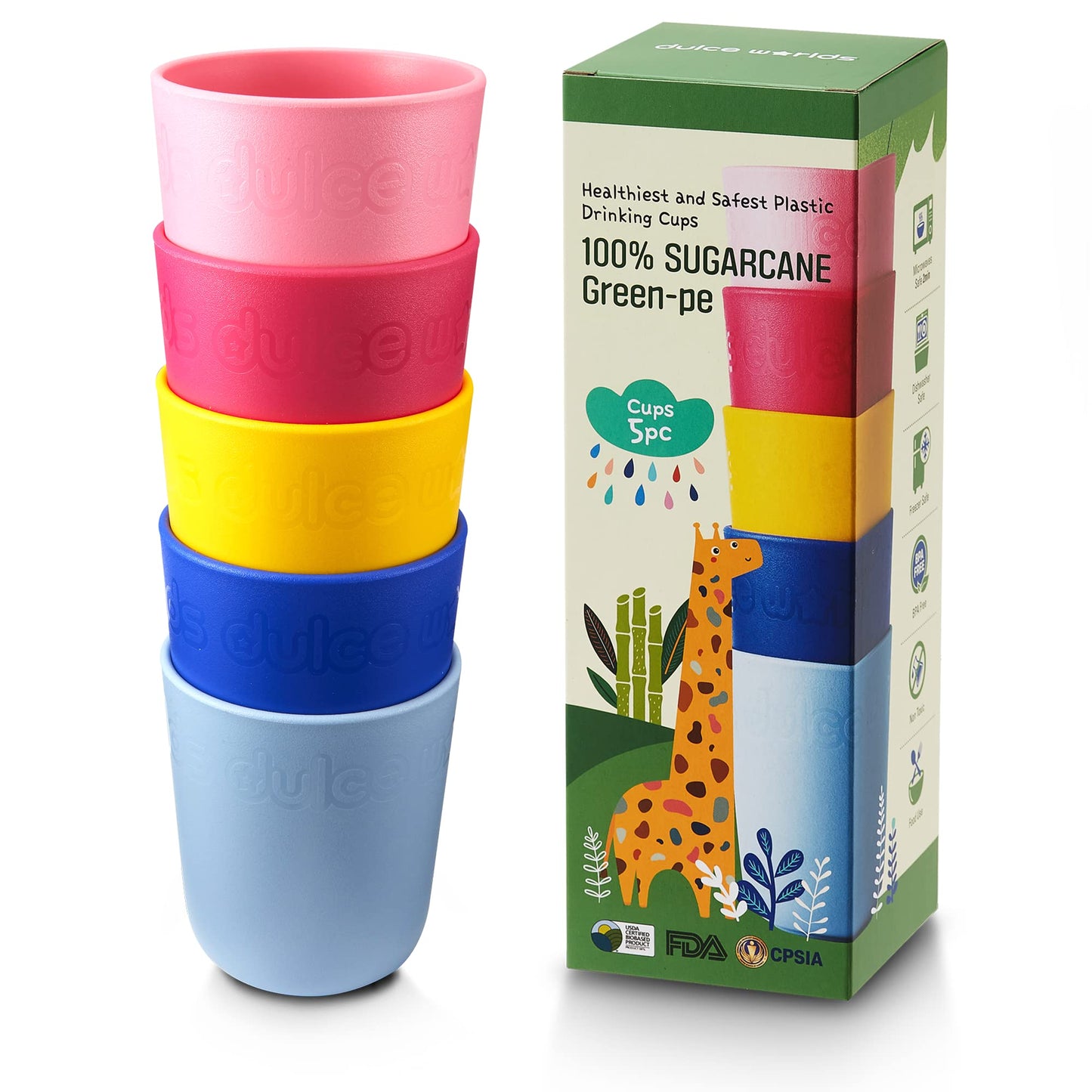 The Tribalist - Dulce Worlds Dulce Worlds: SUGARCANE Green-Pe Kids Cup 10oz