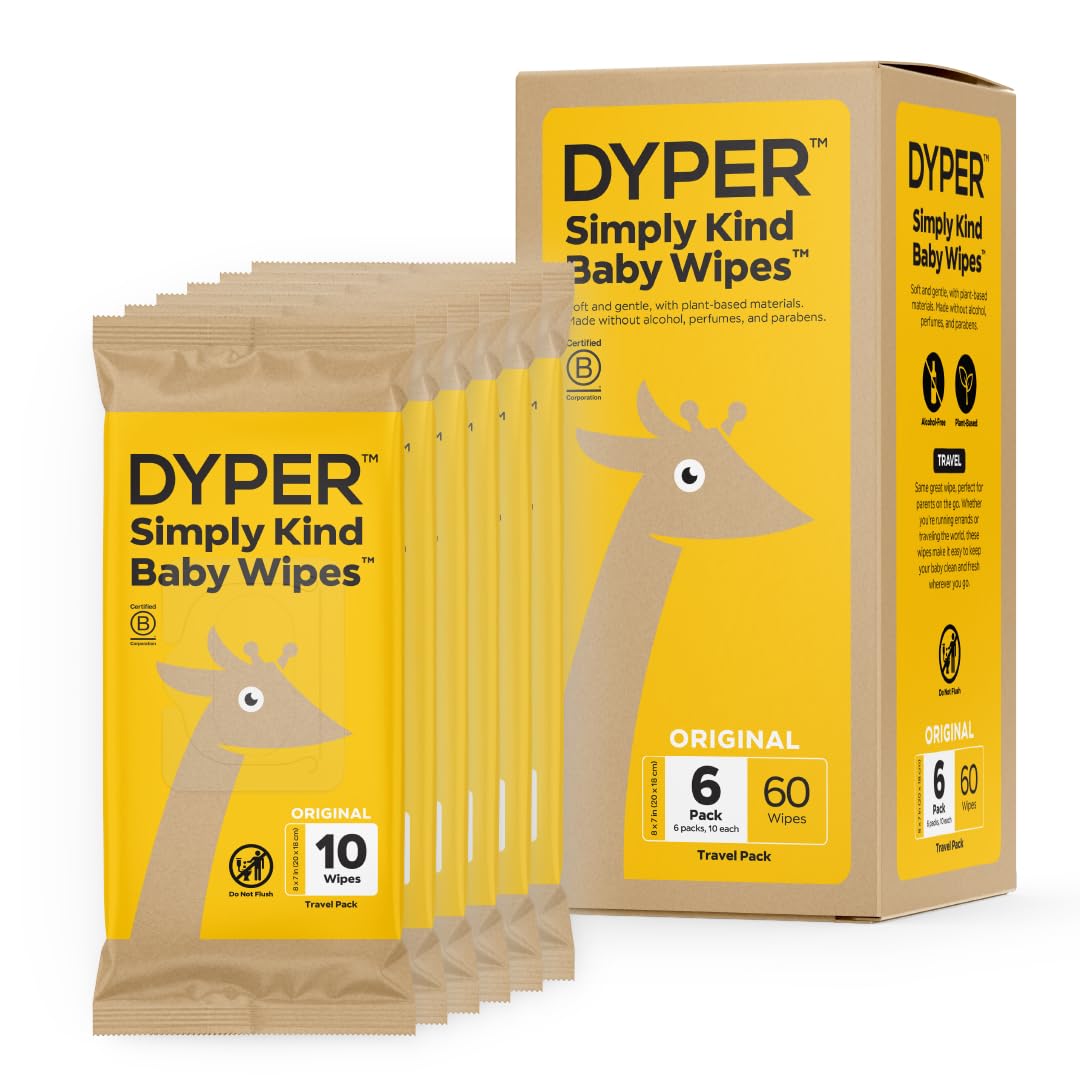 The Tribalist - DYPER: Charcoal-Enhanced Baby Wipes with 100% Plant-Based Unscented Formula