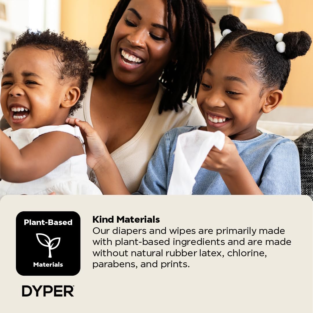 The Tribalist - DYPER: Charcoal-Enhanced Baby Wipes with 100% Plant-Based Unscented Formula