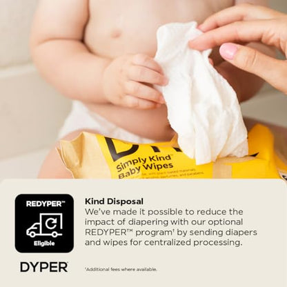 The Tribalist - DYPER: Charcoal-Enhanced Baby Wipes with 100% Plant-Based Unscented Formula