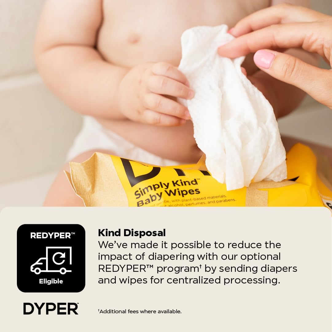 The Tribalist - DYPER: Charcoal-Enhanced Baby Wipes with 100% Plant-Based Unscented Formula