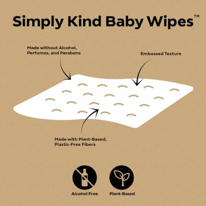 The Tribalist - DYPER: Charcoal-Enhanced Baby Wipes with 100% Plant-Based Unscented Formula