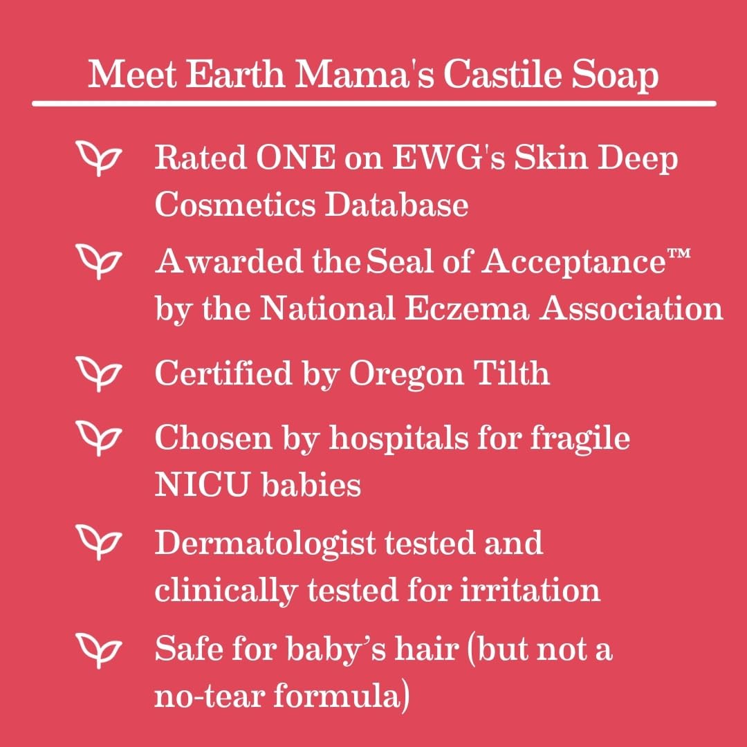 The Tribalist Earth Mama Simply Non-Scents Baby Wash Foaming Hand Soap, Organic All-Purpose Body Wash for Sensitive Skin