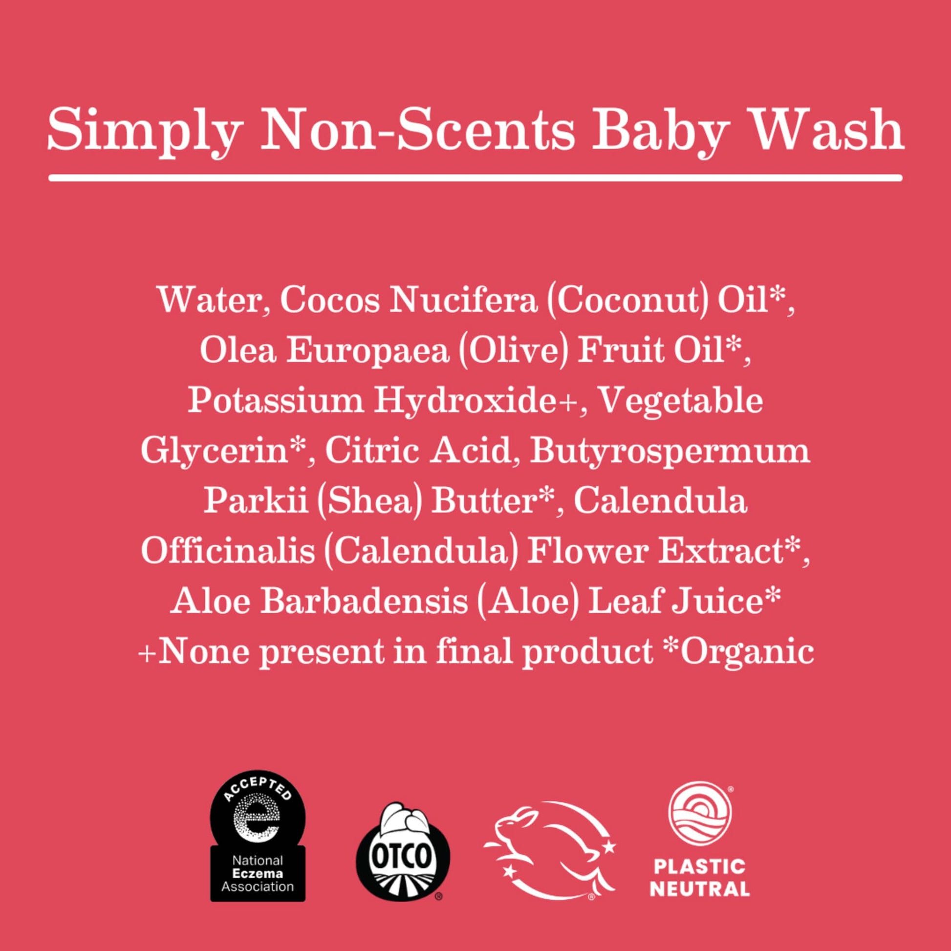 The Tribalist Earth Mama Simply Non-Scents Baby Wash Foaming Hand Soap, Organic All-Purpose Body Wash for Sensitive Skin