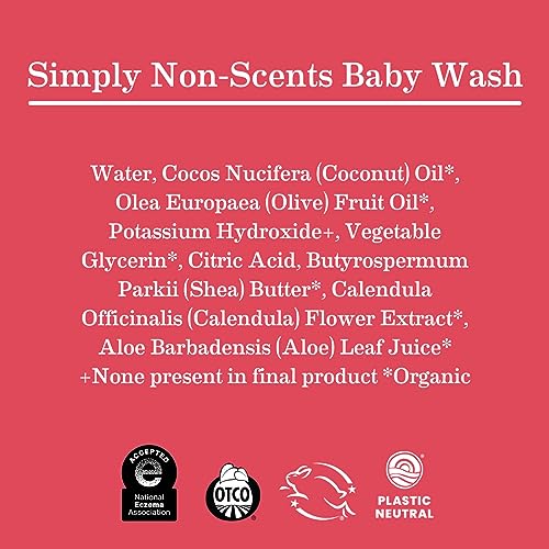 The Tribalist Earth Mama Simply Non-Scents Baby Wash Foaming Hand Soap, Organic All-Purpose Body Wash for Sensitive Skin