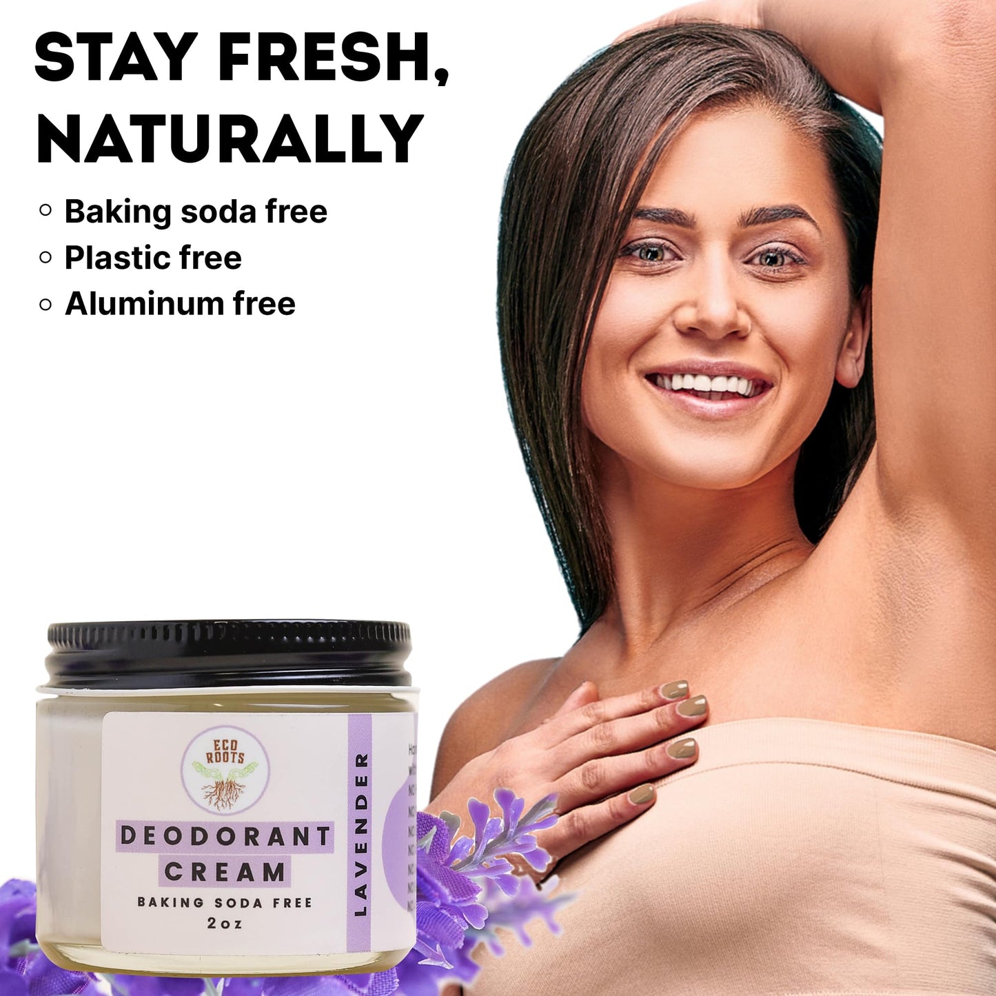 ECO ROOTS: Organic Deodorant Cream, Non Aluminum, for Men & Women - The Tribalist