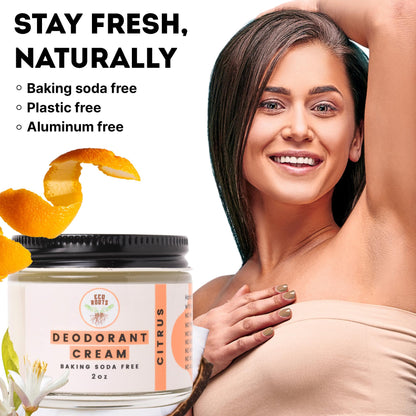 ECO ROOTS: Organic Deodorant Cream, Non Aluminum, for Men & Women - The Tribalist