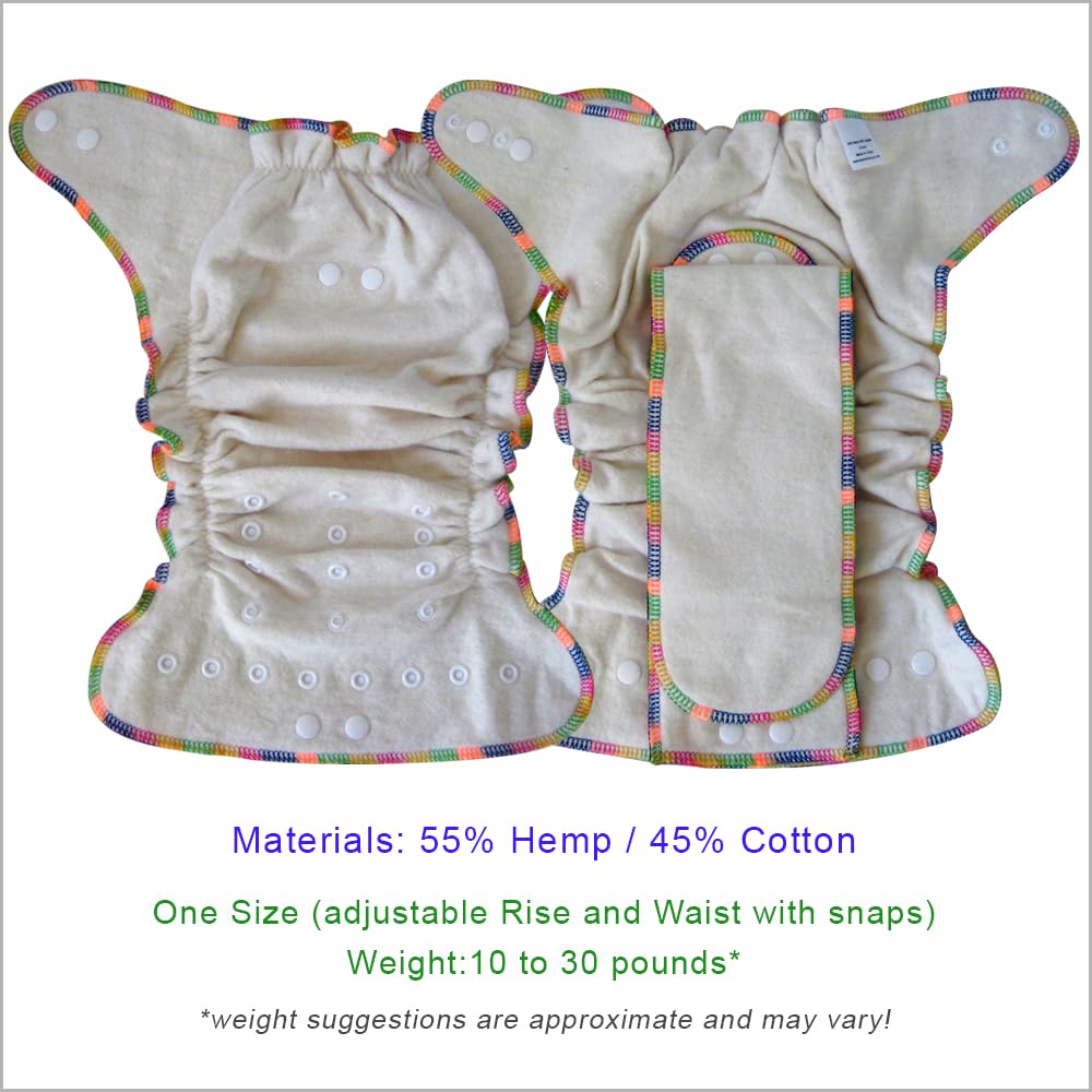 The Tribalist - EcoAble: Hemp Fitted Baby Cloth Diaper