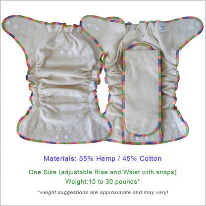 The Tribalist - EcoAble: Hemp Fitted Baby Cloth Diaper