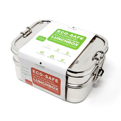 Ecozoi: Leak Proof Stainless Steel Lunch Tin - Eco Bento Box - The Tribalist