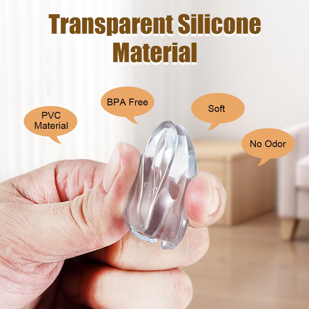 The Tribalist - Silicone Corner Protector, 2024 Upgrade Table Corner Protectors for Baby, Transparent. Silicone (Round)