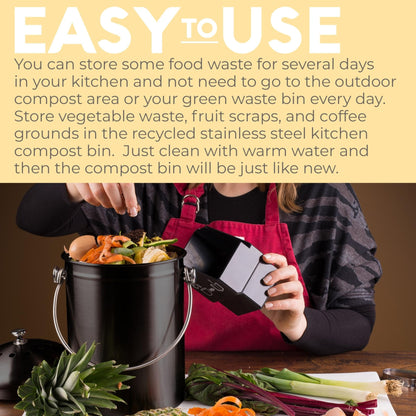 EPICA: Countertop Compost Bin Kitchen (1.3 Gallon) - The Tribalist