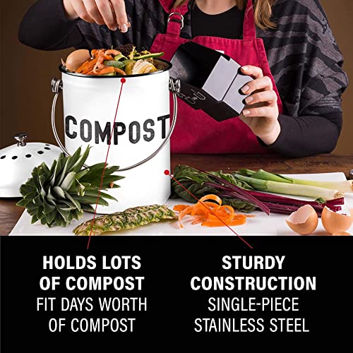 EPICA: Countertop Compost Bin Kitchen (1.3 Gallon) - The Tribalist