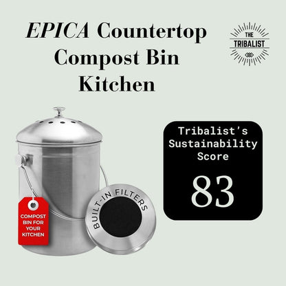 EPICA: Countertop Compost Bin Kitchen (1.3 Gallon) - The Tribalist