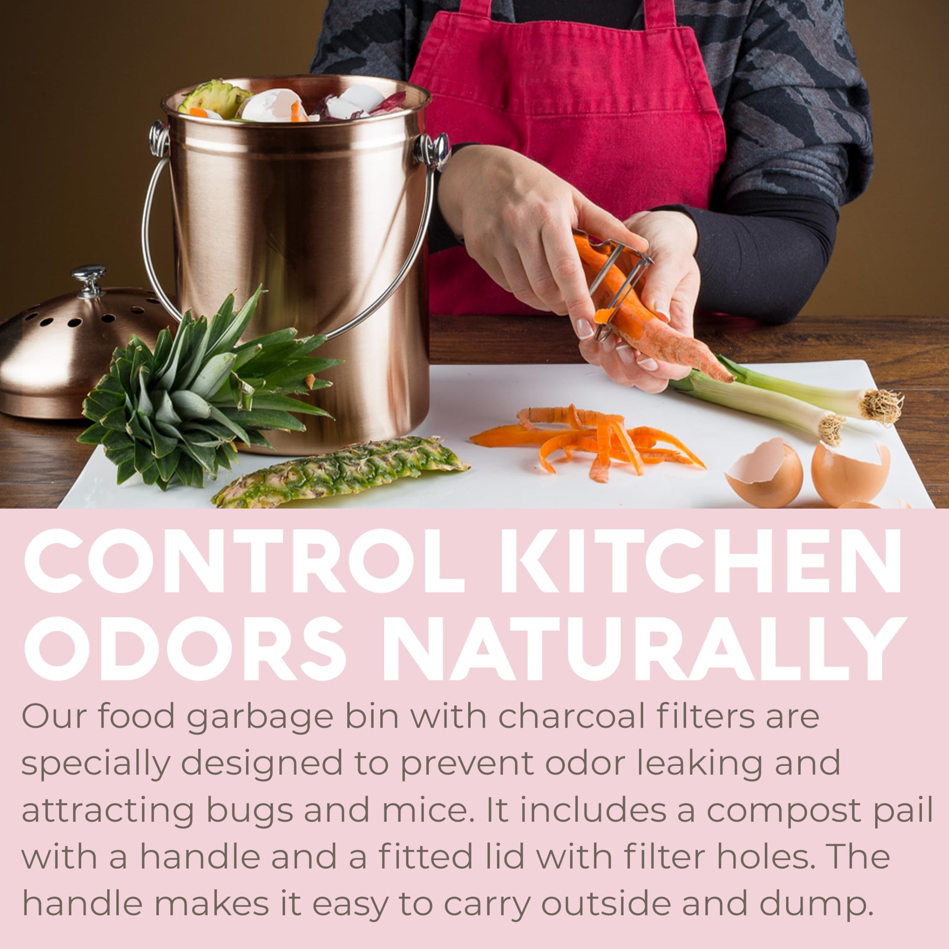 EPICA: Countertop Compost Bin Kitchen (1.3 Gallon) - The Tribalist