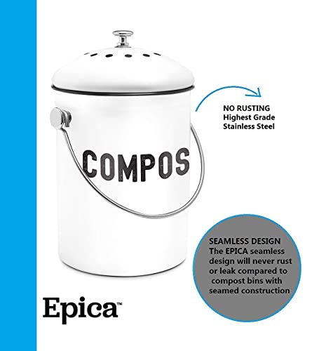 EPICA: Countertop Compost Bin Kitchen (1.3 Gallon) - The Tribalist