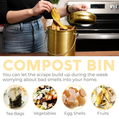 EPICA: Countertop Compost Bin Kitchen (1.3 Gallon) - The Tribalist