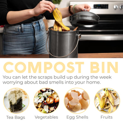 EPICA: Countertop Compost Bin Kitchen (1.3 Gallon) - The Tribalist