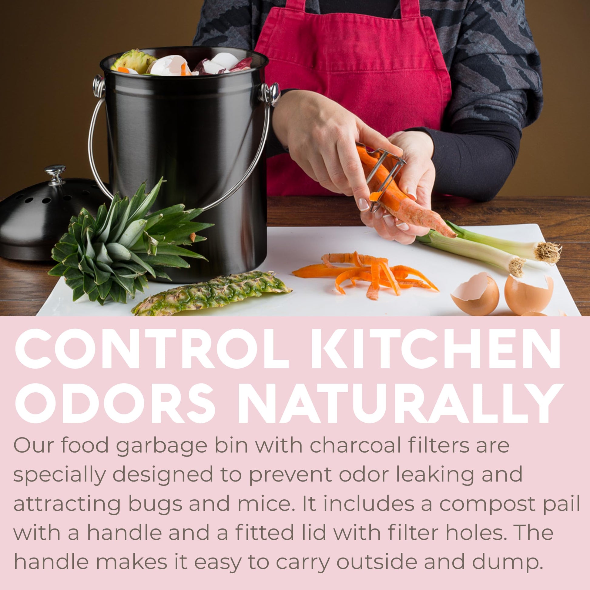 EPICA: Countertop Compost Bin Kitchen (1.3 Gallon) - The Tribalist