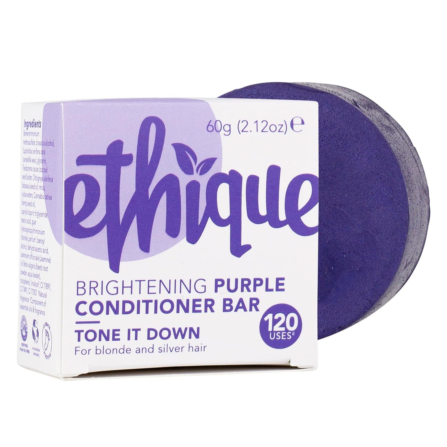 Ethique Curl Conditioner Bar for for Thick, Curly Hair - Deeply Moisturizing, Vegan, Cruelty - Free, 3.88 oz - The Tribalist