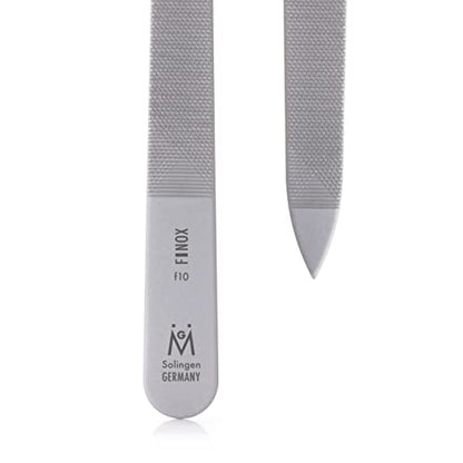 The Tribalist - GERmanikure: Triple-Cut Metal Nail File Made of Double-Sided Finox Stainless Steel