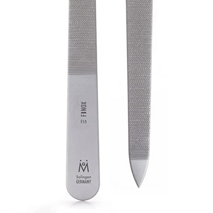 The Tribalist - GERmanikure: Triple-Cut Metal Nail File Made of Double-Sided Finox Stainless Steel